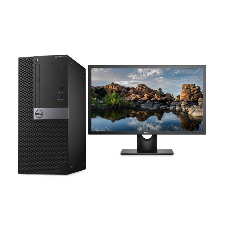 戴爾(DELL) OptiPlex 3060 Tower 230837：I5-8500/4GB/1TB+128G SSD/DVDRW/集顯/中標(biāo)麒麟V7.0/E2216H 21.5寸/3年