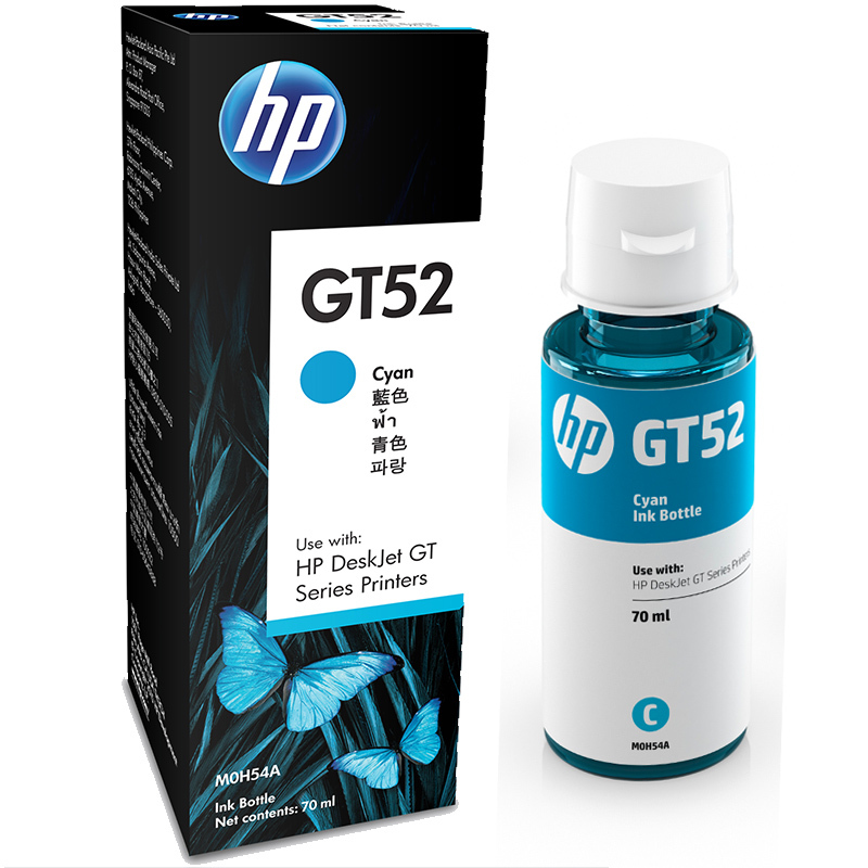 惠普墨水 GT52C 70ml 青色 適用于HP GT 5810 5820 310 318 319 410 418 419